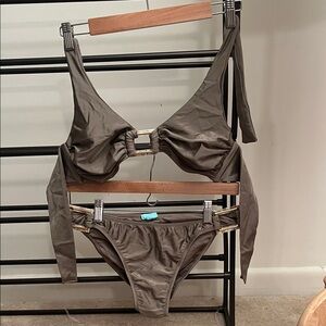 Stylish Brown Bikini Set